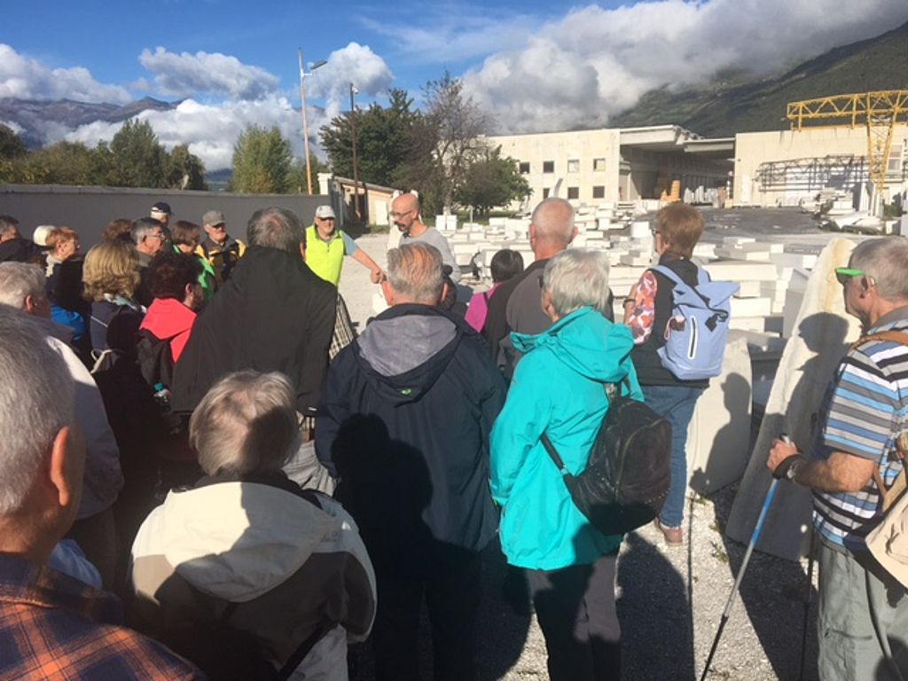 Besuch im Marmorwerk in Laas (Foto: Josef Riedmann)